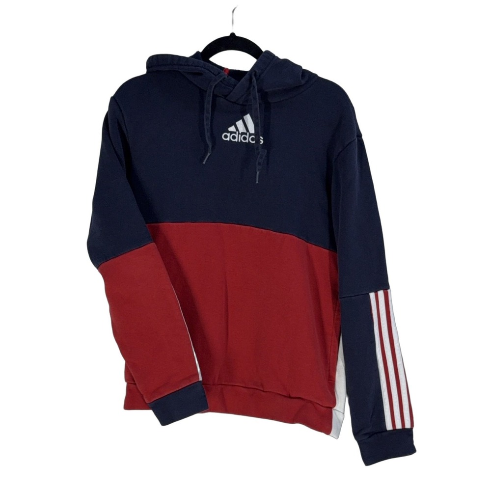 adidas HL1983 Men's Pullover Hoodie Small Fleece Graphic Logo Sports Sweatshirt
